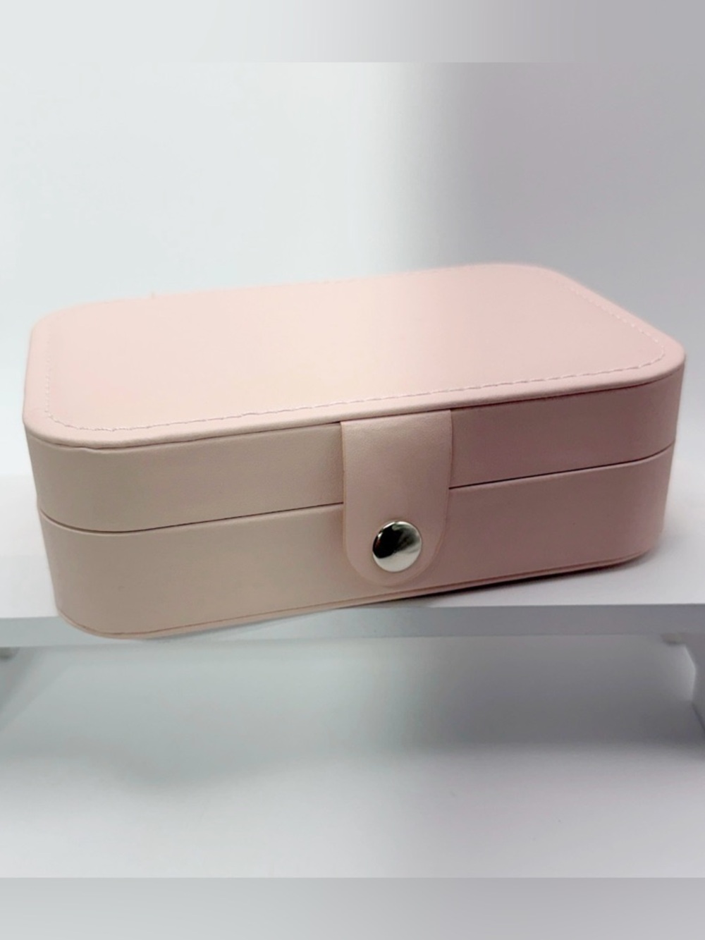Blush Pink Travel Jewelry Case